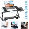 360-degree adjustable Laptop Bed Tray Table, Comes with a removable mouse board Laptop Bed Table, Portable Standing Desk with Storage Drawer