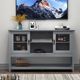 Sideboard Buffet Table with Doors,Grey