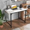 32 Inch Home Office Desk with Charging Station Storage Bag and Headphone Hook