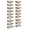 Wall-mounted Wine Rack for 9 Bottles 2 pcs Gold Iron