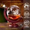 Globe Whiskey Decanter Set With Whiskey Glasses