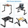 360-degree adjustable Laptop Bed Tray Table, Comes with a removable mouse board Laptop Bed Table, Portable Standing Desk with Storage Drawer