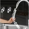 Long Spiral Faucet Extension Extender Hose Portable Pull-Able Foaming Shower Faucet Kitchen Sink Accessories Home Kitchen