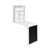 White wall mounted office desk