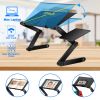 360-degree adjustable Laptop Bed Tray Table, Comes with a removable mouse board Laptop Bed Table, Portable Standing Desk with Storage Drawer