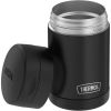 Thermos 16oz Insulated Food Jar with Folding Spoon, Matte Black