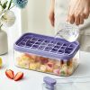 1pc Large Size 32/64 Slots Ice Mold Ice Tray Tray With Lid Ice Delivery Shovel; Creative 2-in-1 Ice Tray Mold And Storage Box One-click For Ice Extrac